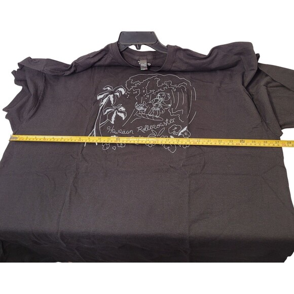 M&O Gold Unisex Disney Lilo & Stitch Surf Line Art Tee Black XXX-Large New - Picture 7 of 8